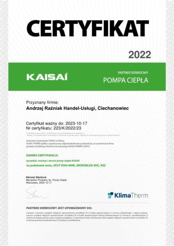 Certyfikat-CER PS PC KAISAI-R32-1